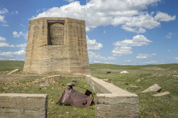 Ruinas de una planta de potasa en Antioquía, Nebraska — Foto de Stock