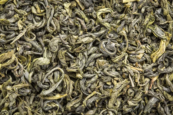 Texture of Chinese singlo green tea — Stock Photo, Image