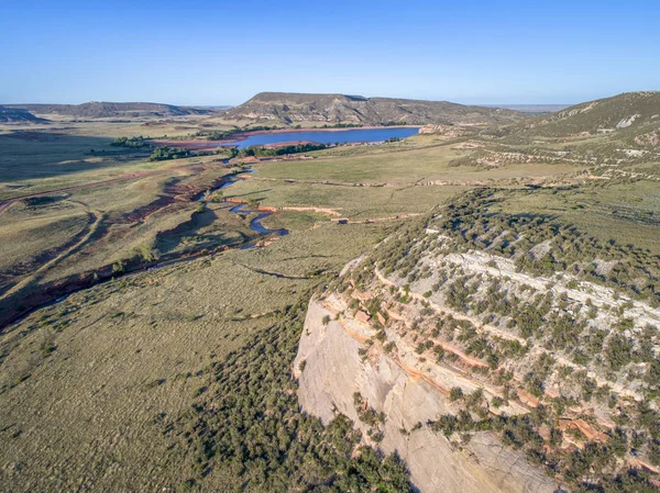 Northern Colorado foothills aerial view — Stock Photo, Image