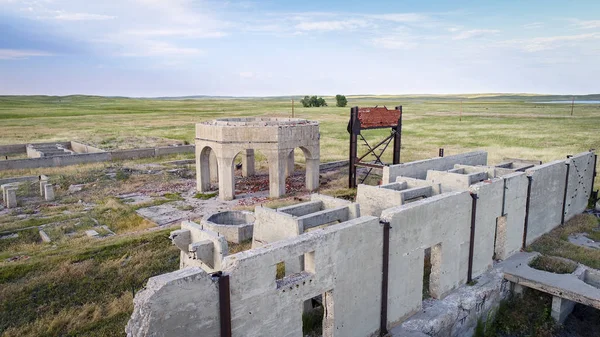 Ruins of potash plant in Antioch, Nebraska — Stock Photo, Image