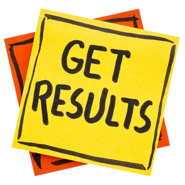 Get results reminder note