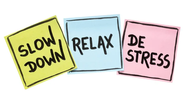 Slow down, relax, de-stress concept — Stock Photo, Image