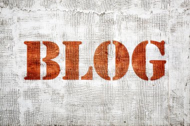 Blog kelime alçı duvar grafiti