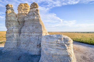Castle Rock Kansas Prairie-havadan görünümü