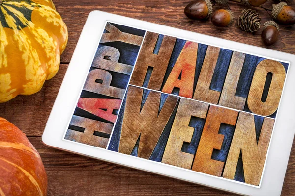 Gelukkige Halloween wenskaart — Stockfoto