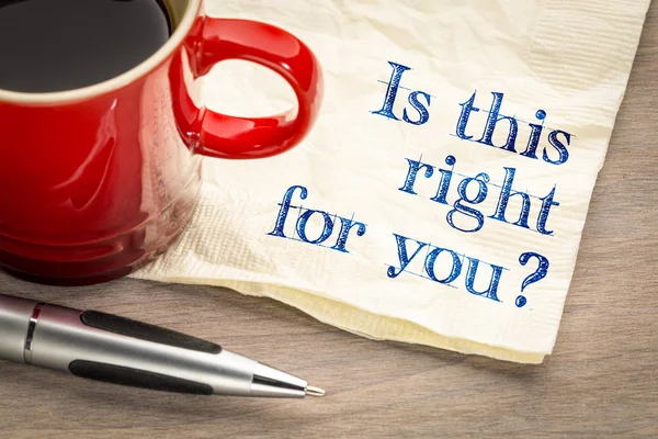 Είναι αυτό το δικαίωμα για σας? — Φωτογραφία Αρχείου