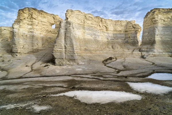 Monument Rocks dans l'ouest du Kansas — Photo