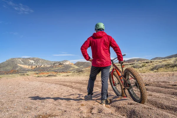 Fat bike riding in Colorado — Stock Photo, Image