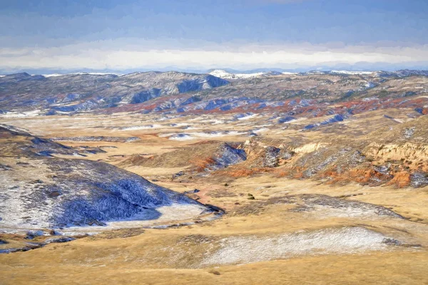 Vista de invierno de Red Mountain Open Space — Foto de Stock