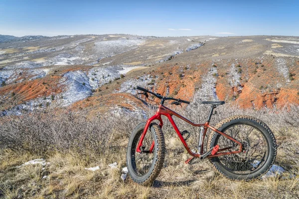 A sivatagi nyomvonal északi Colorado a kövér kerékpár — Stock Fotó