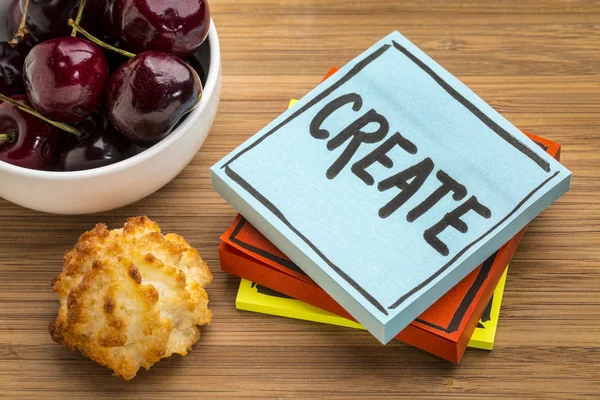 Creare - consigli, promemoria o incoraggiamento — Foto Stock