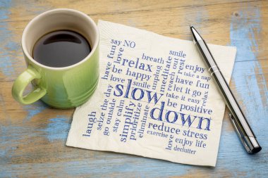 reducing stress tips word cloud clipart