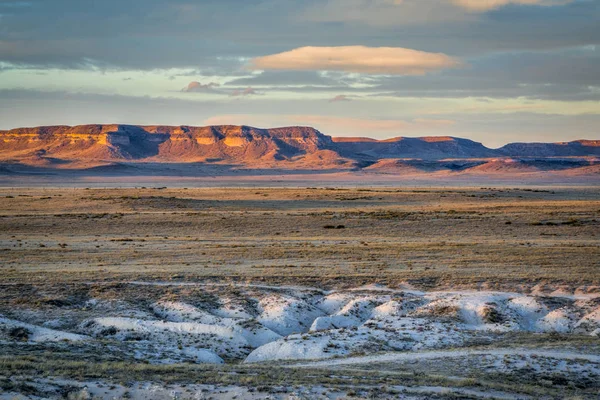 Zonsondergang over Colorado prairie — Stockfoto