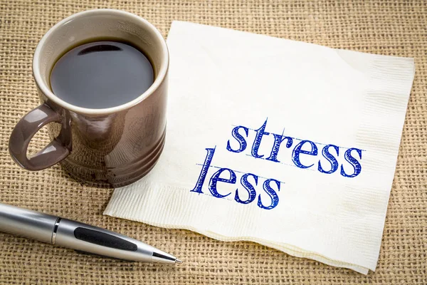 Stress meno consigli sul tovagliolo — Foto Stock