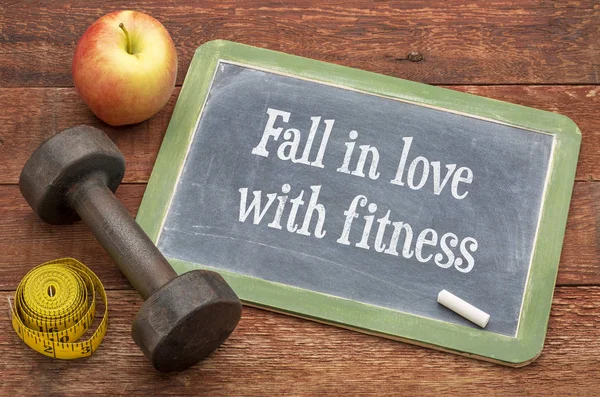 Fall in love with fitness — Stock Photo, Image