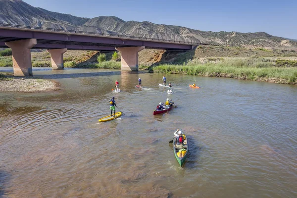 Závod pádlo na řece colorado — Stock fotografie