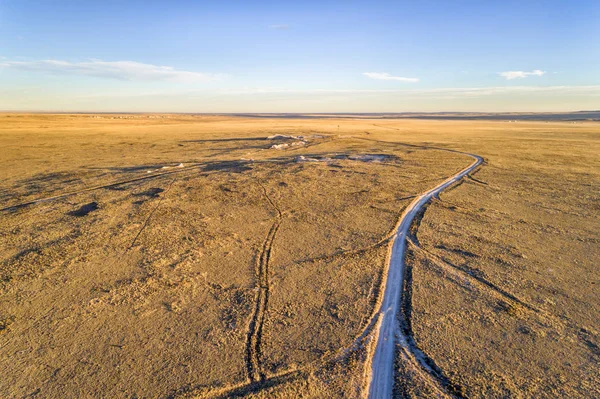 Ранчо грунтової дороги в Північній Колорадо — стокове фото
