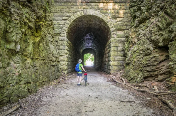 Ciclismo en Katy Trail — Foto de Stock