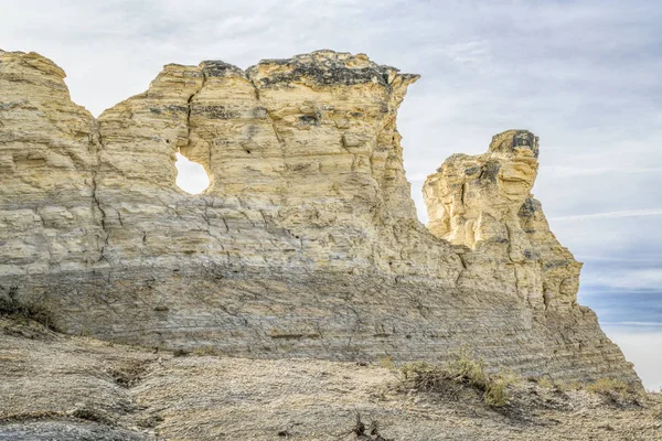 Anıt kayalar Batı Kansas — Stok fotoğraf