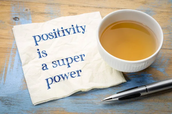 Positividade é um super poder — Fotografia de Stock