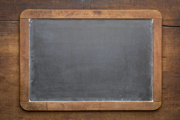 Blank vintage slate blackboard — Stock Photo, Image