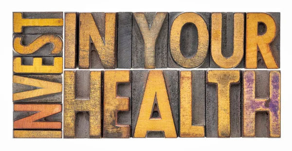 Invest in your health concept — Stock Photo, Image