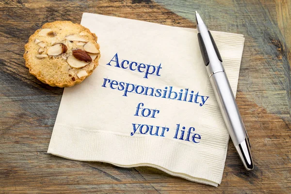 Acepta la responsabilidad de tu vida — Foto de Stock