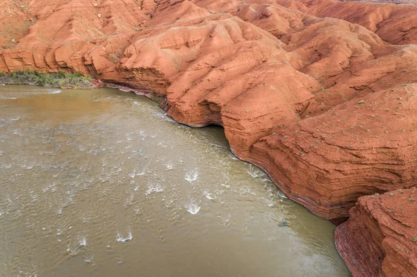 Río Colorado en vista aérea de Utah — Foto de Stock