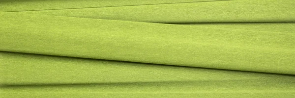 绿色的绉纸背景 — 图库照片