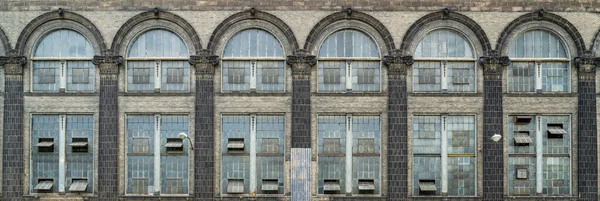 Windows of old power plant — Stock Photo, Image