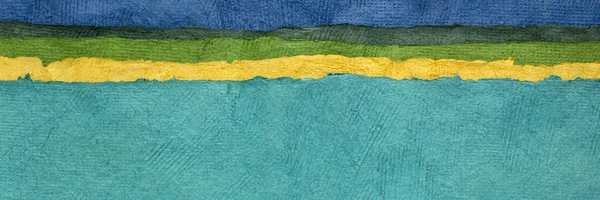 Abstrakcyjny krajobraz - kolorowe arkusze papieru teksturowanego — Zdjęcie stockowe