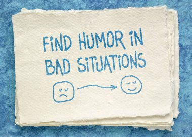 find humor in bad situations clipart