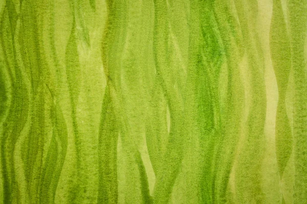 Groen en geel aquarel abstracte hand geschilderd — Stockfoto