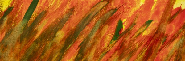 Fondo abstracto acuarela rojo, naranja, amarillo y verde — Foto de Stock