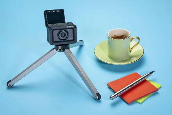 Sony Rx0 2 εξαιρετικά συμπαγής δράση και κάμερα vlogging — Φωτογραφία Αρχείου
