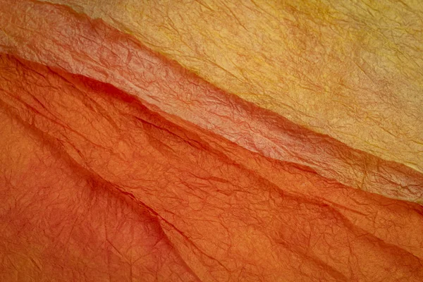Orange and red marbled momi paper — Stock Photo, Image