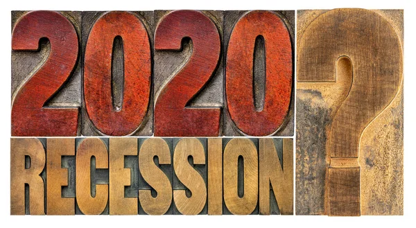 2020 recession? Economy concept. — Stock Photo, Image