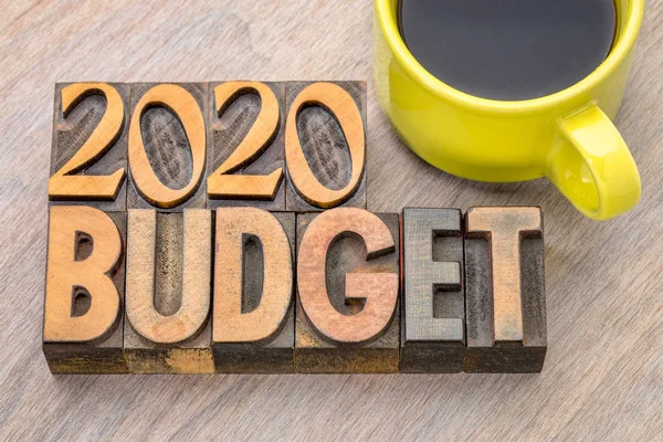 Бюджетная концепция 2020 года — стоковое фото