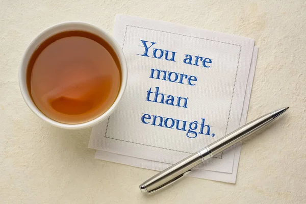 You are more than enough inspirational qu — 스톡 사진