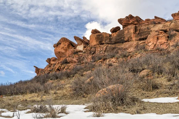 Acantilado de piedra arenisca en Lory State Park , — Foto de Stock