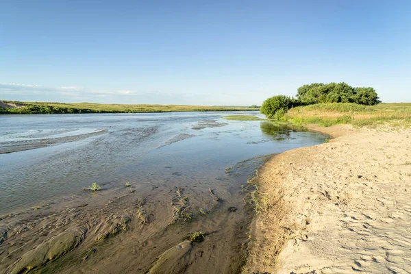 Rivière Dismal dans les collines de sable du Nebraska — Photo