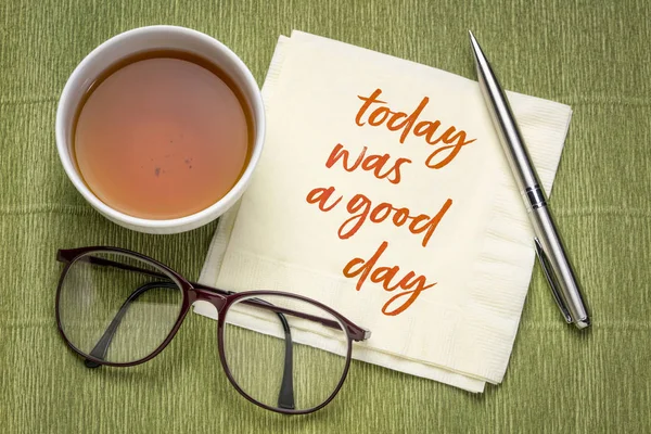 Today was a good day - positive affirmation — 스톡 사진