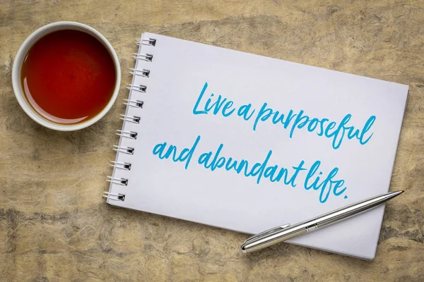 Live a purposeful and abundant life — 스톡 사진