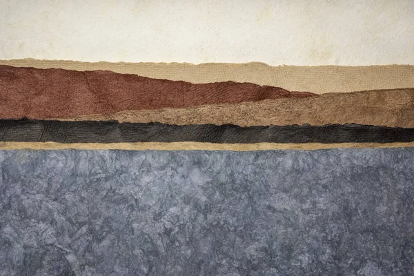 Paisagem abstrata criada com papéis de casca de amato — Fotografia de Stock