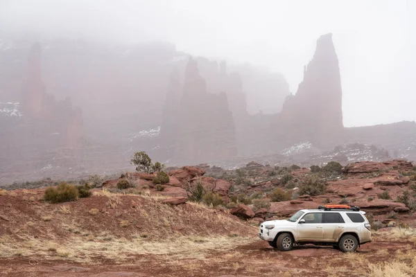 2013 Moab Usa February 2020 Toyota 4Runner Suv 2016 Trail — 스톡 사진