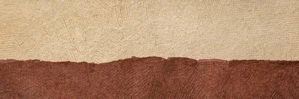 Kahverengi Alan Soyut Panorama Peyzajı Renkli Yapımı Kağıt Yapraklarıyla Oluşturuldu — Stok fotoğraf