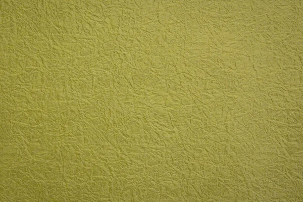 製造工程中に 紙をしわによって形成される荒い 均等に織り目加工の表面を備え モスグリーン日本モミ和紙用紙の背景 — ストック写真