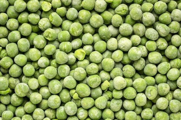 Closeup Background Frozen Green Peas — Stock Photo, Image