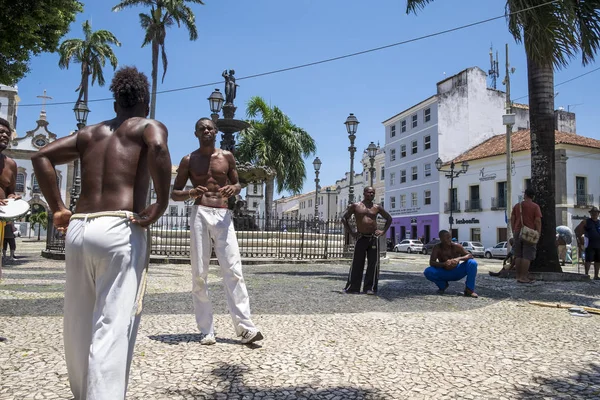 Prestazione Capoeira a Salvador Brasile — Foto Stock