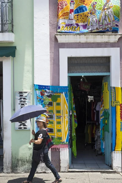 Pelourinho є одним з найвідоміших місць Сальвадор для туру — стокове фото